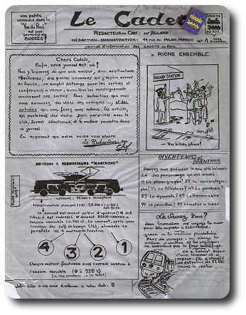 La Une de la revue des Cadets du Rail et première expérience journalistique pour Michel Chevalet dans le domaine des chemins de fer. Depuis, il a parcouru un long chemin... (1959) La Une de la revue des Cadets du Rail et première expérience journalistique pour Michel Chevalet dans le domaine des chemins de fer. Depuis, il a parcouru un long chemin... (1959)