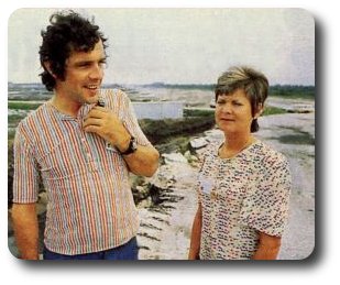 Michel Chevalet, à ses débuts en télé, en compagnie de son épouse, Josiane qui a été la productrice de sa première émission TV, La petite science